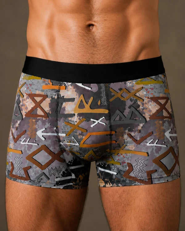 Men’s Urban Mosaic Boxer Briefs – Premium Stretch Fit