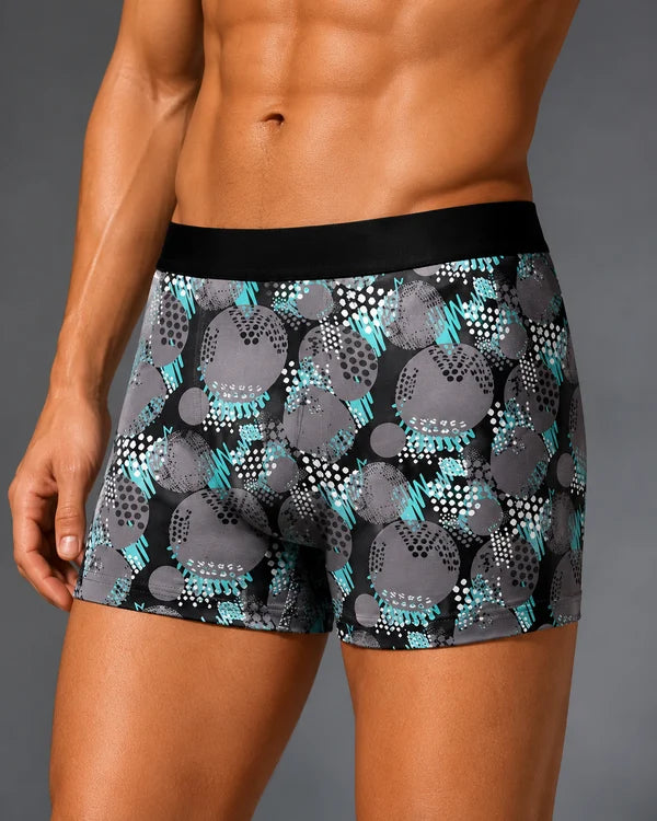 AeroFlex Shadow Printed Boxer Briefs for Men